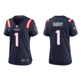 Women's New England Patriots N'Keal Harry #1 Navy Game Jersey