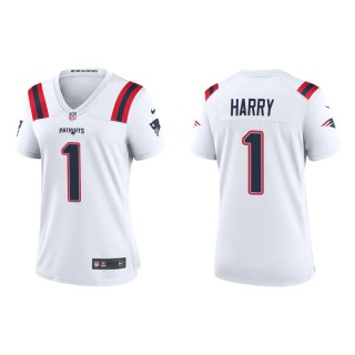 Women's New England Patriots N'Keal Harry #1 White Game Jersey