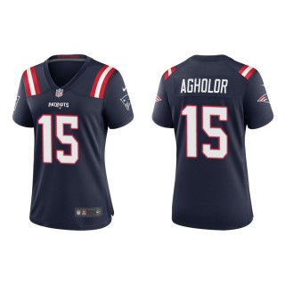 Women's New England Patriots Nelson Agholor #15 Navy Game Jersey