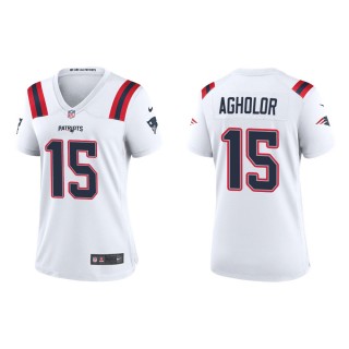 Women's New England Patriots Nelson Agholor #15 White Game Jersey