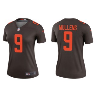 Women's Cleveland Browns Nick Mullens #9 Brown Alternate Legend Jersey