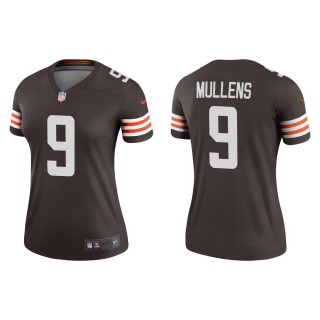 Women's Cleveland Browns Nick Mullens #9 Brown Legend Jersey
