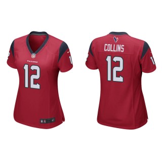Women's Houston Texans Nico Collins #12 Red Game Jersey