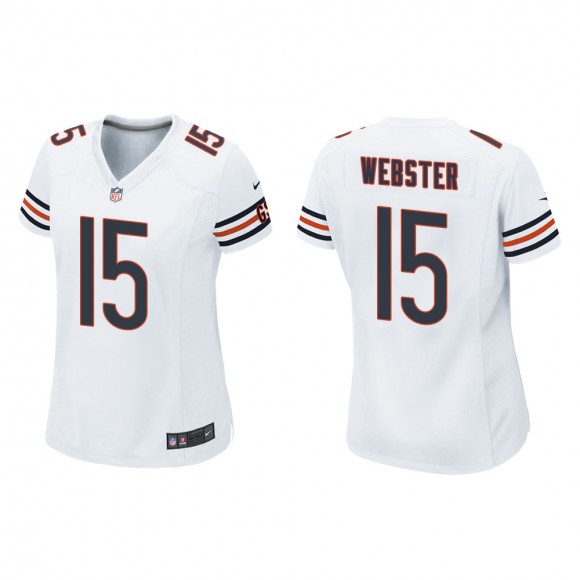 Women's Chicago Bears Nsimba Webster #15 White Game Jersey