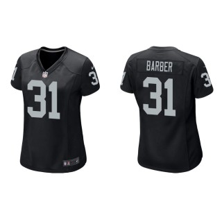 Women's Las Vegas Raiders Peyton Barber #31 Black Game Jersey