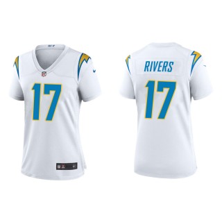 Women's Los Angeles Chargers Philip Rivers #17 White Alternate Game Jersey