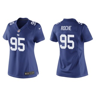 Women's New York Giants Quincy Roche #95 Royal Game Jersey