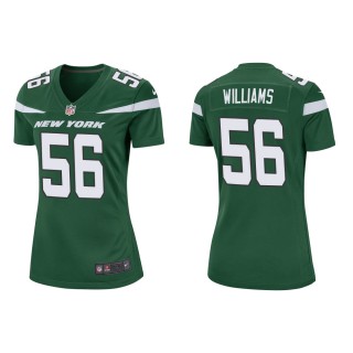Women's New York Jets Quincy Williams #56 Green Game Jersey
