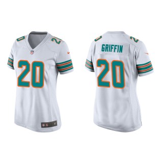Women's Miami Dolphins Shaquem Griffin #20 White Alternate Game Jersey
