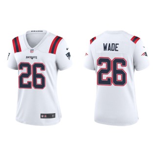 Women's New England Patriots Shaun Wade #26 White Game Jersey