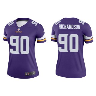 Women's Minnesota Vikings Sheldon Richardson #90 Purple Legend Jersey