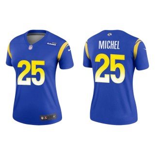 Women's Los Angeles Rams Sony Michel #25 Royal Legend Jersey