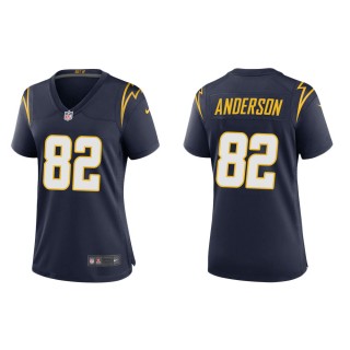 Women's Los Angeles Chargers Stephen Anderson #82 Navy Alternate Game Jersey
