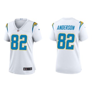 Women's Los Angeles Chargers Stephen Anderson #82 White Alternate Game Jersey