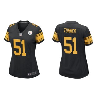 Women's Pittsburgh Steelers Trai Turner #51 Black Alternate Game Jersey