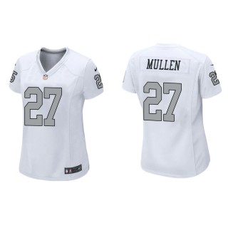 Women's Las Vegas Raiders Trayvon Mullen #27 White Alternate Game Jersey