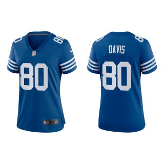 Women's Indianapolis Colts Tyler Davis #80 Royal Alternate Game Jersey