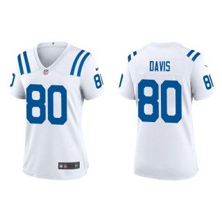 Women's Indianapolis Colts Tyler Davis #80 White Game Jersey