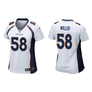 Women's Denver Broncos Von Miller #58 White Game Jersey