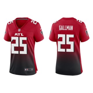 Women's Atlanta Falcons Wayne Gallman #30 Red 2nd Alternate Game Jersey
