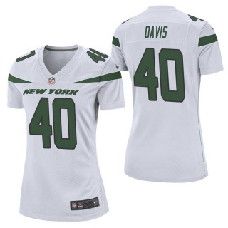 Women's New York Jets Jarrad Davis White Game Jersey