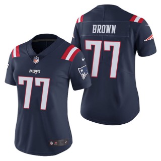 Women's New England Patriots Trent Brown Navy Color Rush Limited Jersey