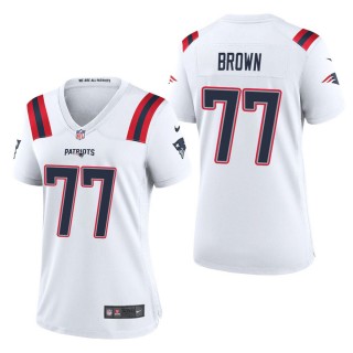 Women's New England Patriots Trent Brown White Game Jersey