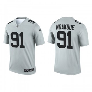 Yannick Ngakoue Silver 2021 Inverted Legend Raiders Jersey