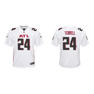 Youth Atlanta Falcons A.J. Terrell #24 White Game Jersey