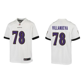 Youth Baltimore Ravens Alejandro Villanueva #78 White Game Jersey