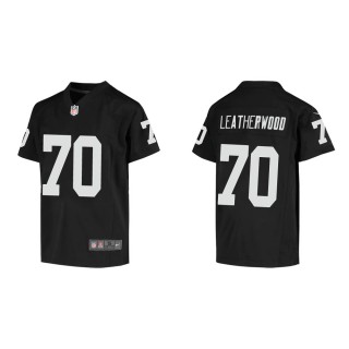 Youth Las Vegas Raiders Alex Leatherwood #70 Black Game Jersey