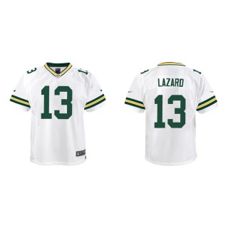 Youth Green Bay Packers Allen Lazard #13 White Game Jersey