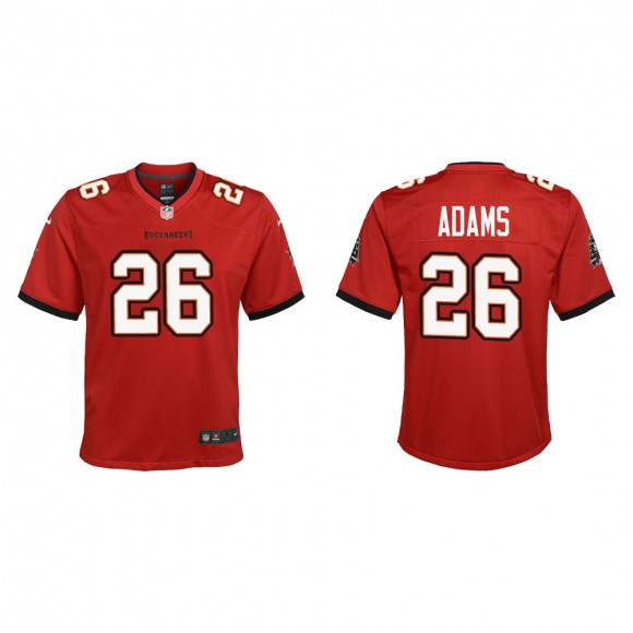 Youth Tampa Bay Buccaneers Andrew Adams #26 Red Game Jersey