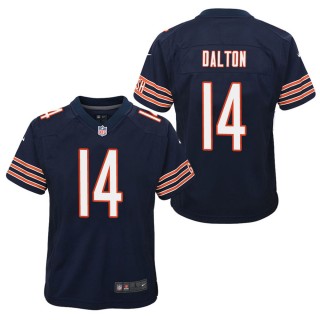 Youth Chicago Bears Andy Dalton Navy Game Jersey