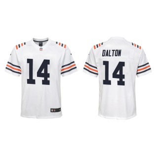 Youth Chicago Bears Andy Dalton #14 White Classic Game Jersey