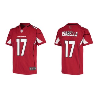 Youth Arizona Cardinals Andy Isabella #17 Cardinal Game Jersey