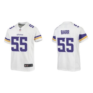 Youth Minnesota Vikings Anthony Barr #55 White Game Jersey