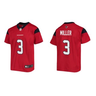 Youth Houston Texans Anthony Miller #3 Red Game Jersey