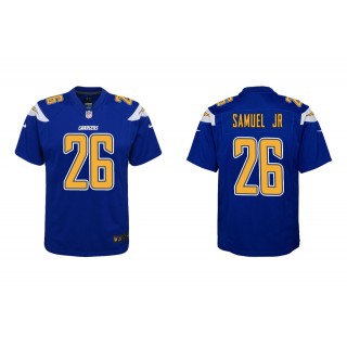 Youth Los Angeles Chargers Asante Samuel Jr. Royal Color Rush Game Jersey