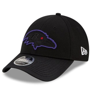 Youth Baltimore Ravens Black 2021 NFL Sideline Home 9FORTY Adjustable Hat