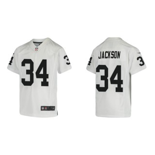 Youth Las Vegas Raiders Bo Jackson #34 White Game Jersey