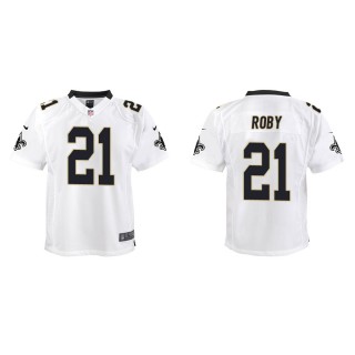 Youth New Orleans Saints Bradley Roby #21 White Game Jersey