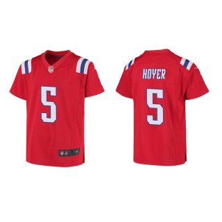 Youth New England Patriots Brian Hoyer #5 Red Game Jersey