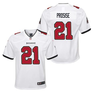 Youth Tampa Bay Buccaneers C.J. Prosise White Game Jersey
