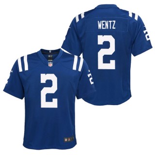 Youth Indianapolis Colts Carson Wentz Royal Game Jersey