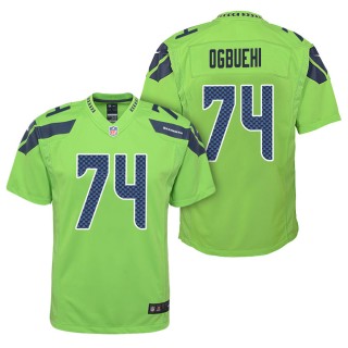 Youth Seattle Seahawks Cedric Ogbuehi Green Color Rush Game Jersey