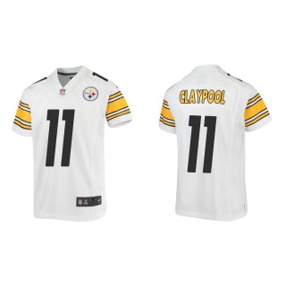 Youth Pittsburgh Steelers Chase Claypool #11 White Game Jersey