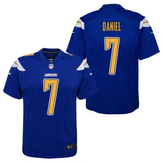Youth Los Angeles Chargers Chase Daniel Royal Color Rush Game Jersey