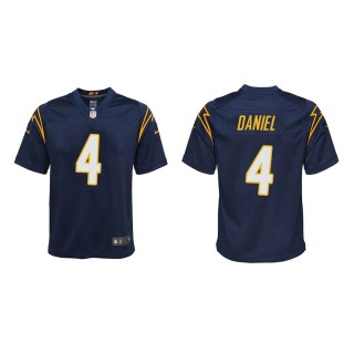 Youth Los Angeles Chargers Chase Daniel #4 Navy Game Jersey
