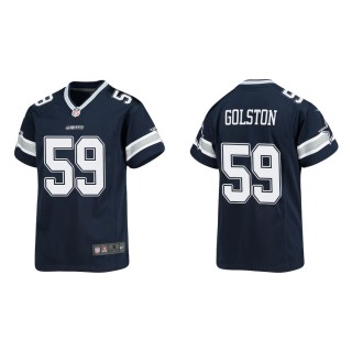 Youth Dallas Cowboys Chauncey Golston #59 Navy Game Jersey